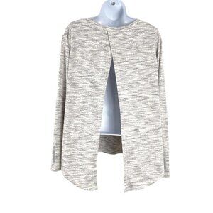 Zyia Active Top Split Back Long Sleeve Polyester‎ Spandex Women's Large